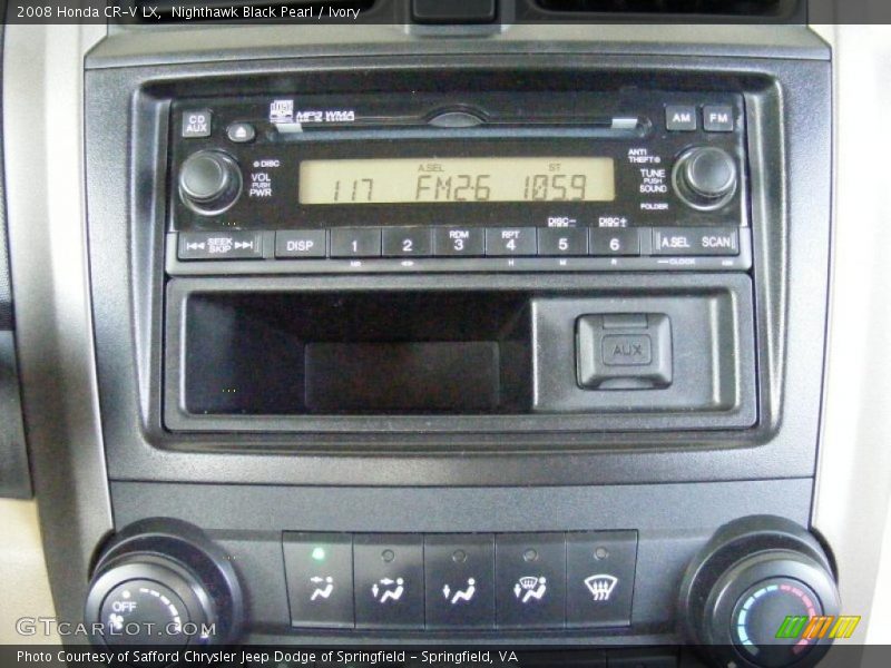 Nighthawk Black Pearl / Ivory 2008 Honda CR-V LX