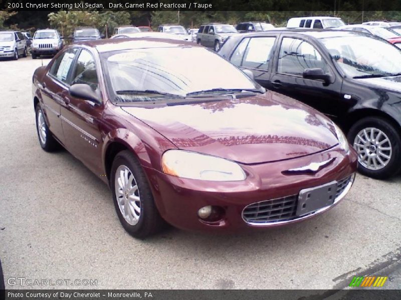Dark Garnet Red Pearlcoat / Taupe 2001 Chrysler Sebring LXi Sedan