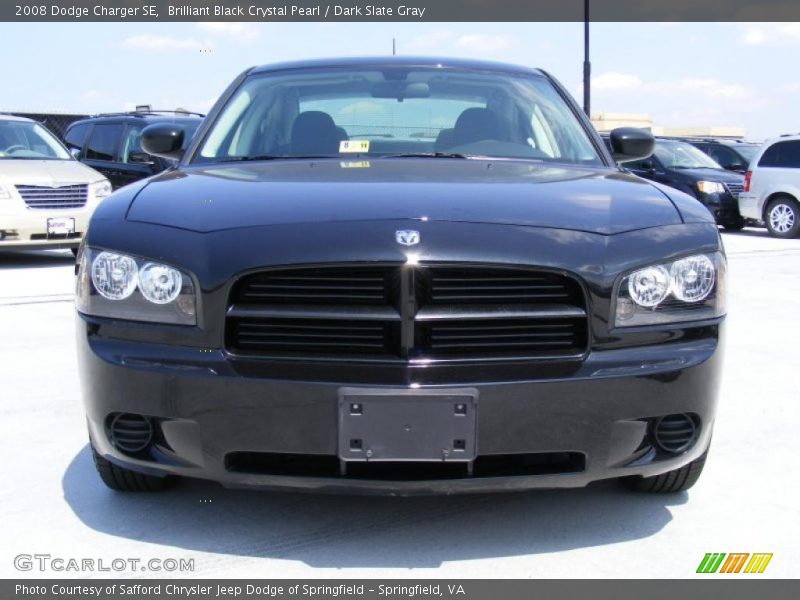 Brilliant Black Crystal Pearl / Dark Slate Gray 2008 Dodge Charger SE