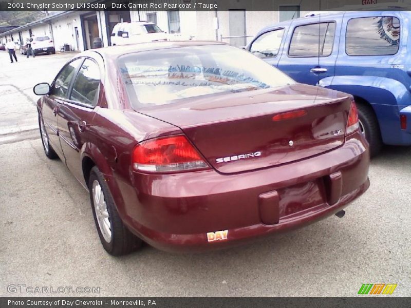 Dark Garnet Red Pearlcoat / Taupe 2001 Chrysler Sebring LXi Sedan