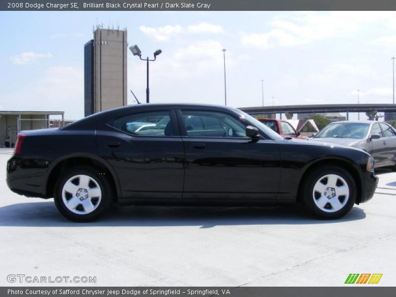 Brilliant Black Crystal Pearl / Dark Slate Gray 2008 Dodge Charger SE