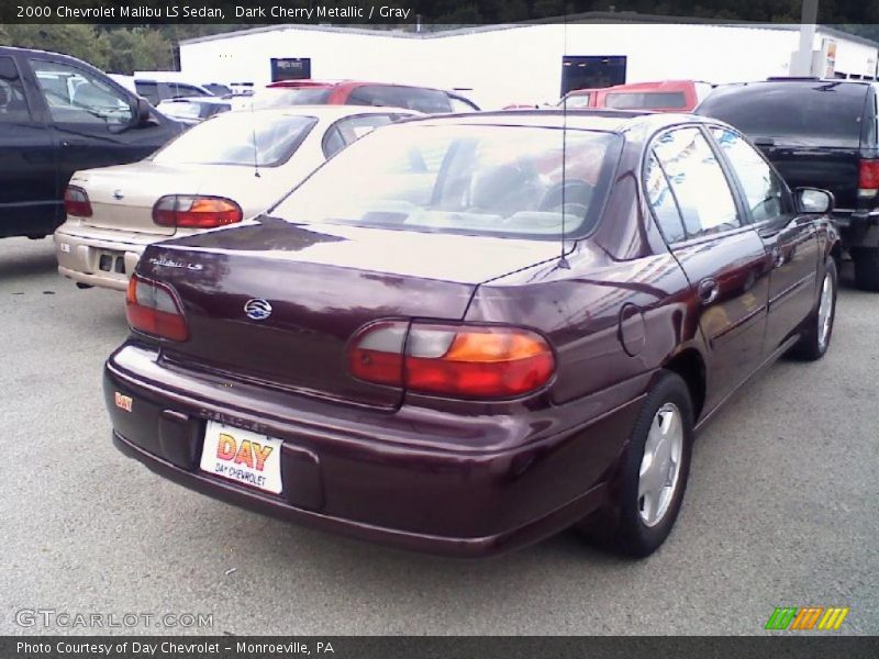 Dark Cherry Metallic / Gray 2000 Chevrolet Malibu LS Sedan