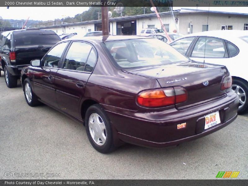 Dark Cherry Metallic / Gray 2000 Chevrolet Malibu LS Sedan