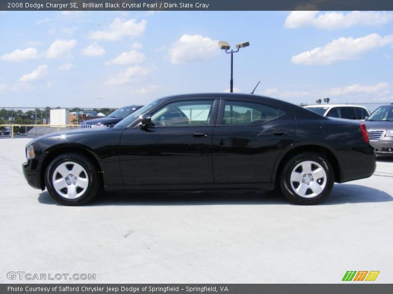 Brilliant Black Crystal Pearl / Dark Slate Gray 2008 Dodge Charger SE