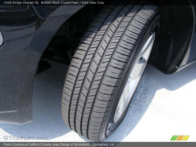 Brilliant Black Crystal Pearl / Dark Slate Gray 2008 Dodge Charger SE