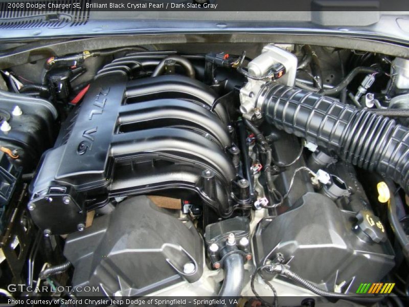 Brilliant Black Crystal Pearl / Dark Slate Gray 2008 Dodge Charger SE