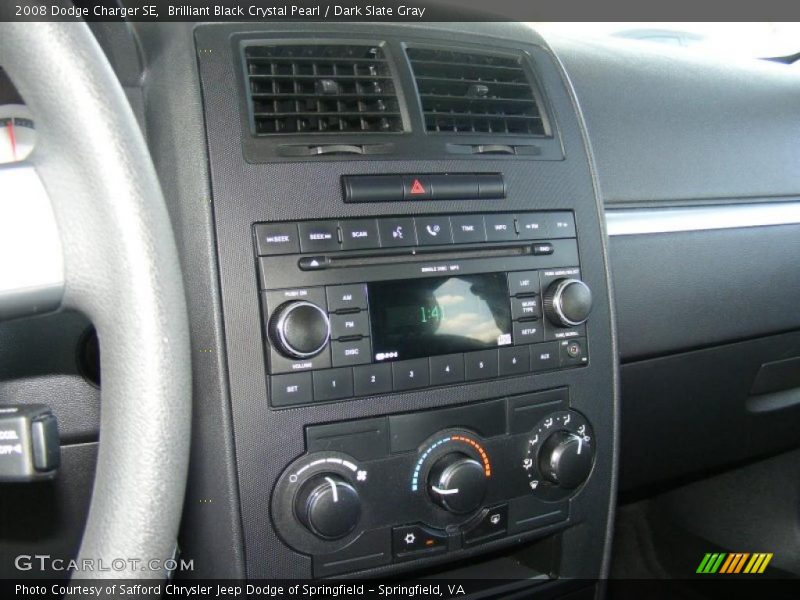 Brilliant Black Crystal Pearl / Dark Slate Gray 2008 Dodge Charger SE