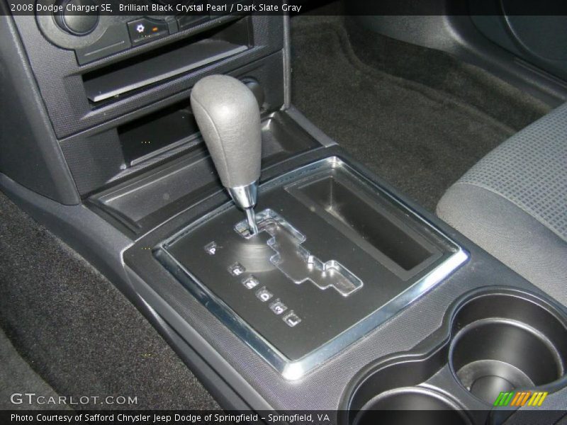 Brilliant Black Crystal Pearl / Dark Slate Gray 2008 Dodge Charger SE