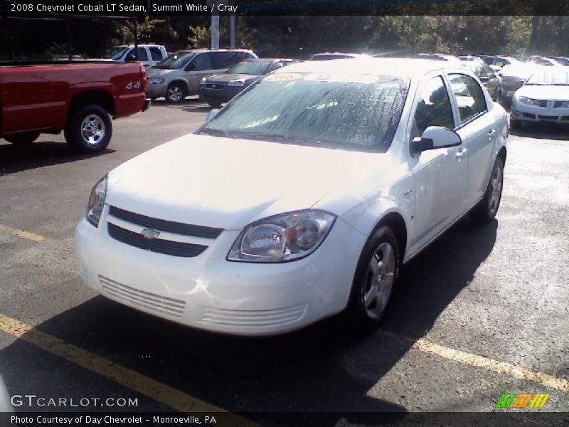 Summit White / Gray 2008 Chevrolet Cobalt LT Sedan