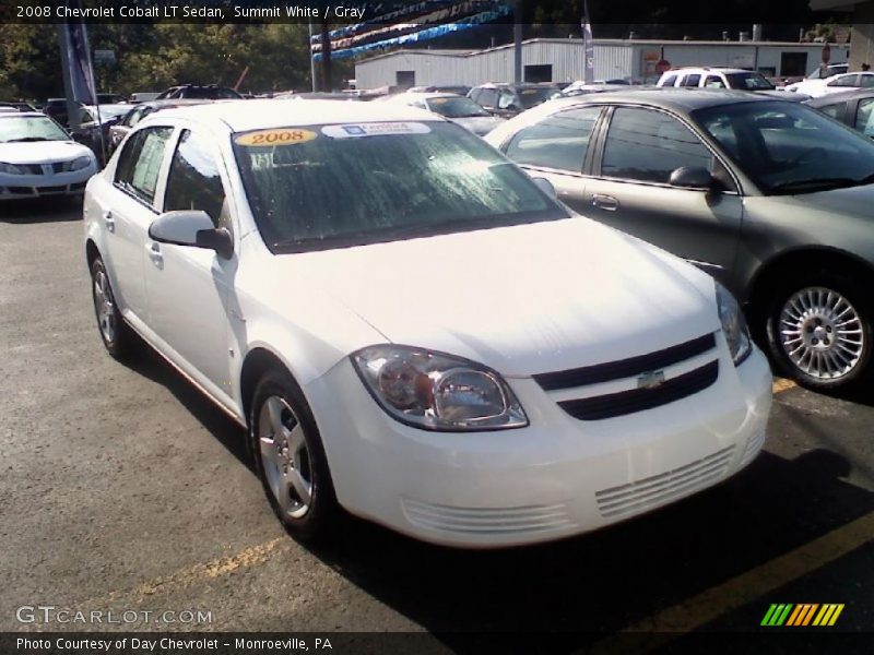 Summit White / Gray 2008 Chevrolet Cobalt LT Sedan