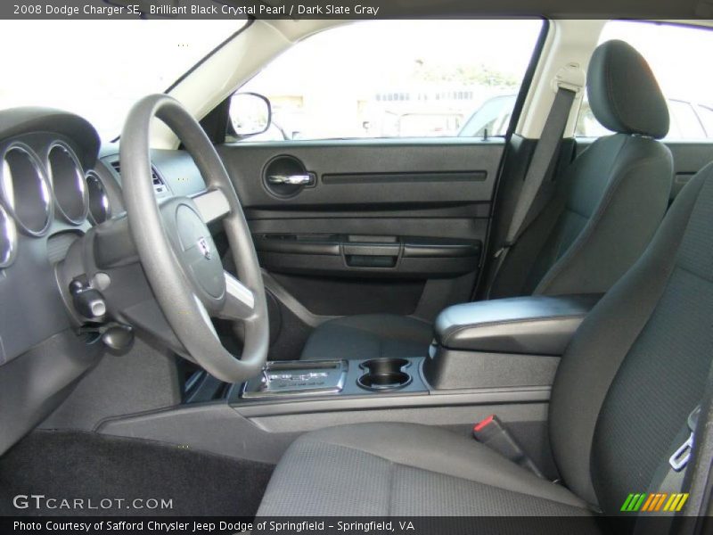 Brilliant Black Crystal Pearl / Dark Slate Gray 2008 Dodge Charger SE