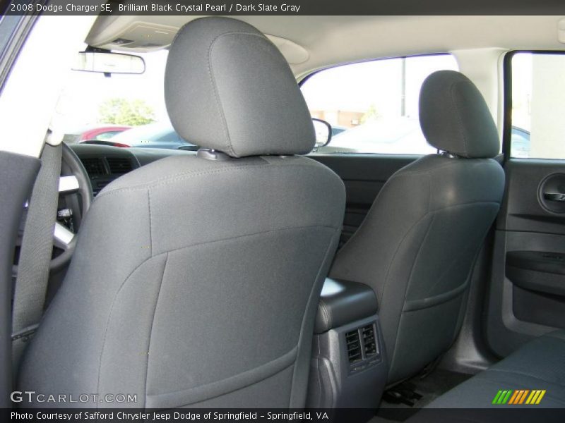 Brilliant Black Crystal Pearl / Dark Slate Gray 2008 Dodge Charger SE