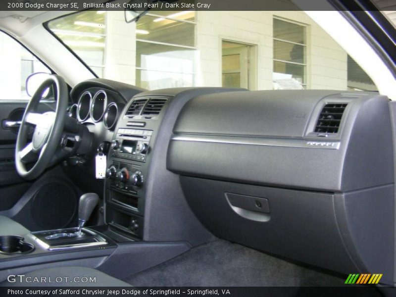Brilliant Black Crystal Pearl / Dark Slate Gray 2008 Dodge Charger SE
