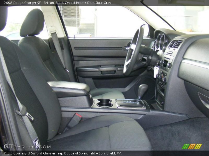 Brilliant Black Crystal Pearl / Dark Slate Gray 2008 Dodge Charger SE