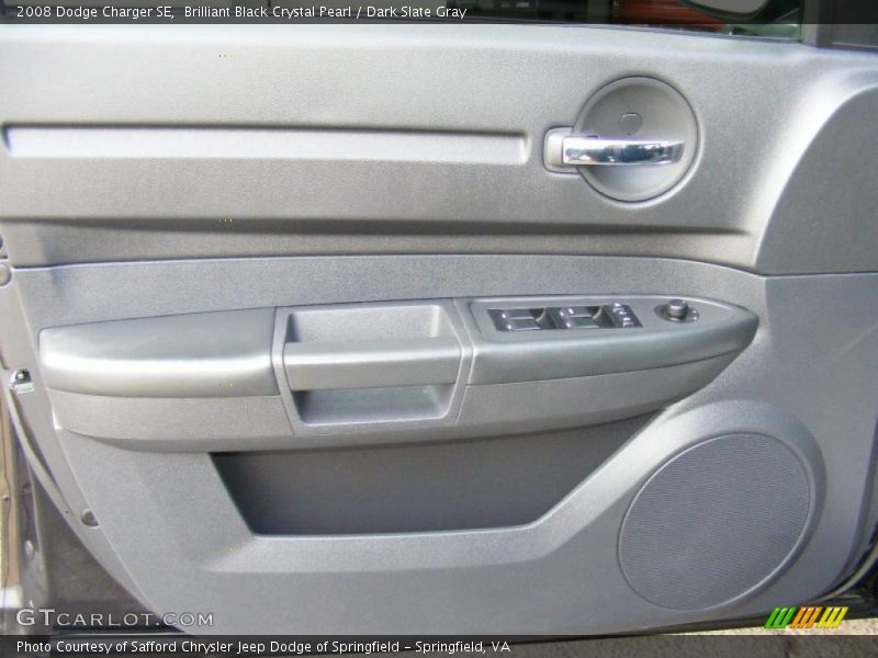 Brilliant Black Crystal Pearl / Dark Slate Gray 2008 Dodge Charger SE