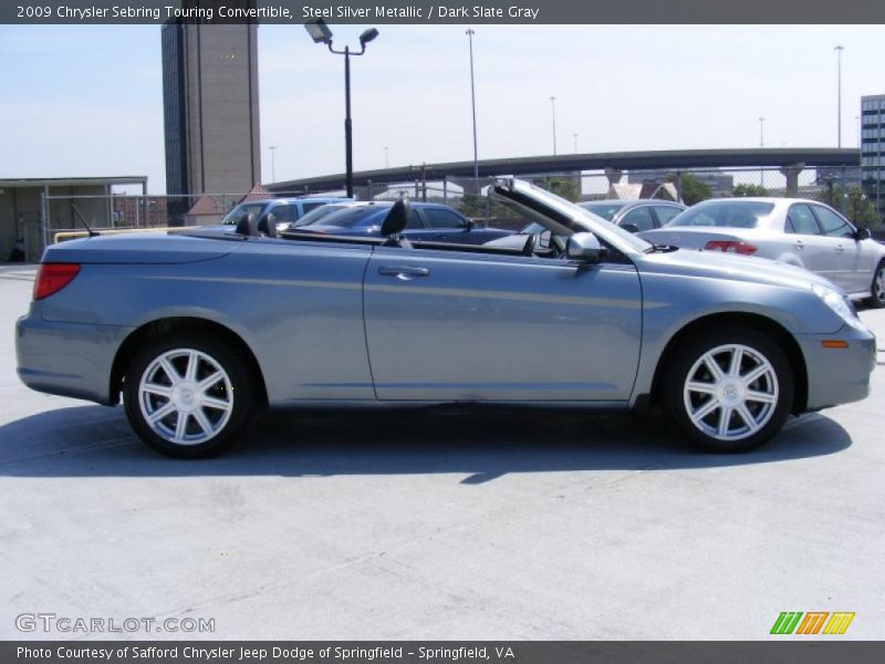 Steel Silver Metallic / Dark Slate Gray 2009 Chrysler Sebring Touring Convertible