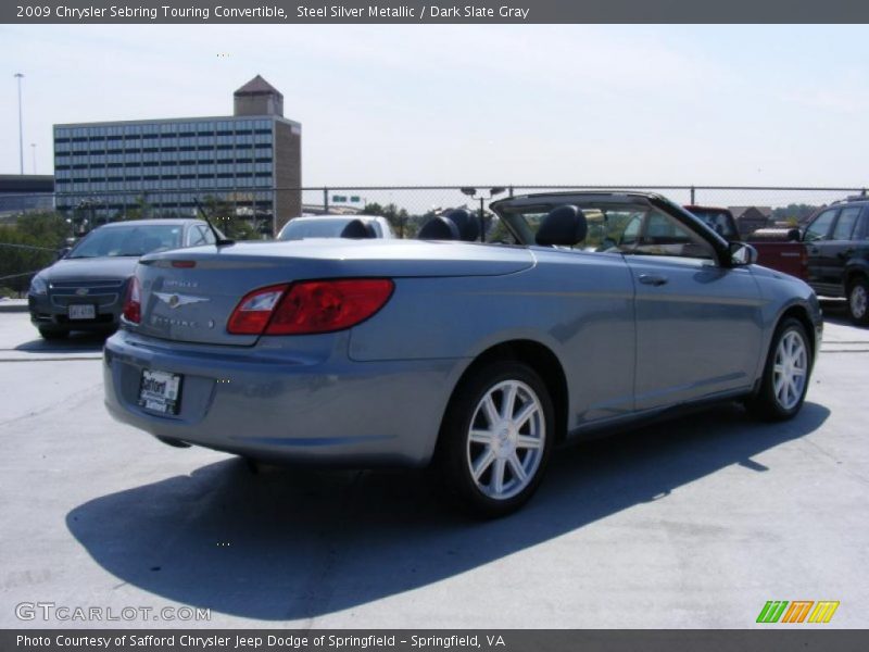 Steel Silver Metallic / Dark Slate Gray 2009 Chrysler Sebring Touring Convertible