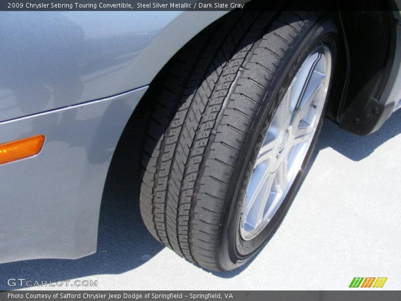 Steel Silver Metallic / Dark Slate Gray 2009 Chrysler Sebring Touring Convertible