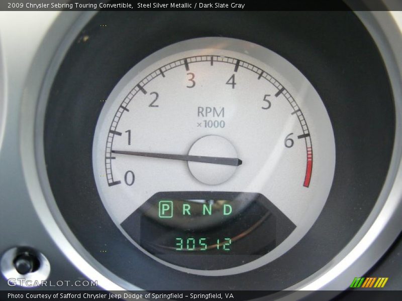 Steel Silver Metallic / Dark Slate Gray 2009 Chrysler Sebring Touring Convertible