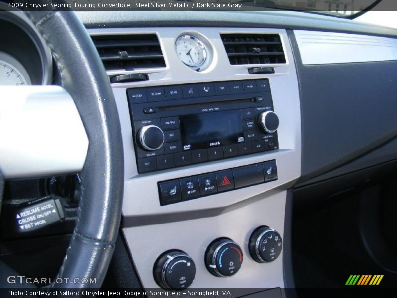 Steel Silver Metallic / Dark Slate Gray 2009 Chrysler Sebring Touring Convertible