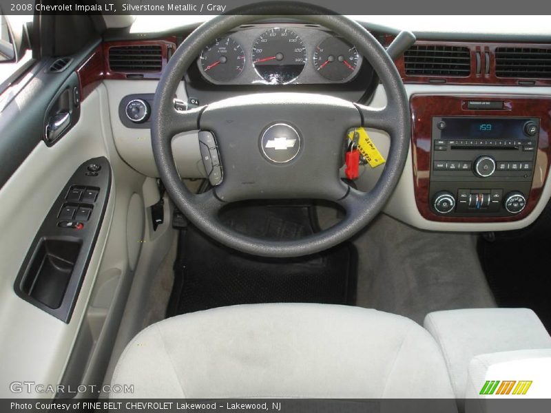 Silverstone Metallic / Gray 2008 Chevrolet Impala LT