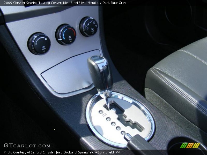 Steel Silver Metallic / Dark Slate Gray 2009 Chrysler Sebring Touring Convertible