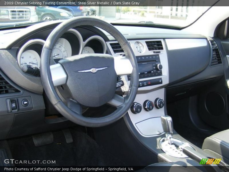 Steel Silver Metallic / Dark Slate Gray 2009 Chrysler Sebring Touring Convertible