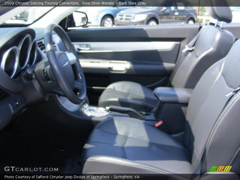 Steel Silver Metallic / Dark Slate Gray 2009 Chrysler Sebring Touring Convertible