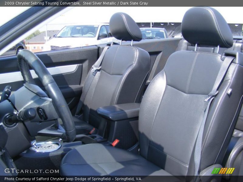 Steel Silver Metallic / Dark Slate Gray 2009 Chrysler Sebring Touring Convertible