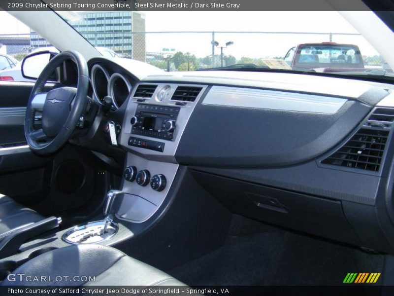 Steel Silver Metallic / Dark Slate Gray 2009 Chrysler Sebring Touring Convertible