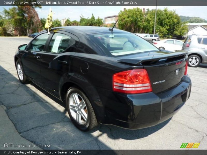 Brilliant Black Crystal Pearl / Dark Slate Gray/Light Slate Gray 2008 Dodge Avenger SXT