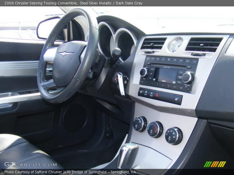 Steel Silver Metallic / Dark Slate Gray 2009 Chrysler Sebring Touring Convertible