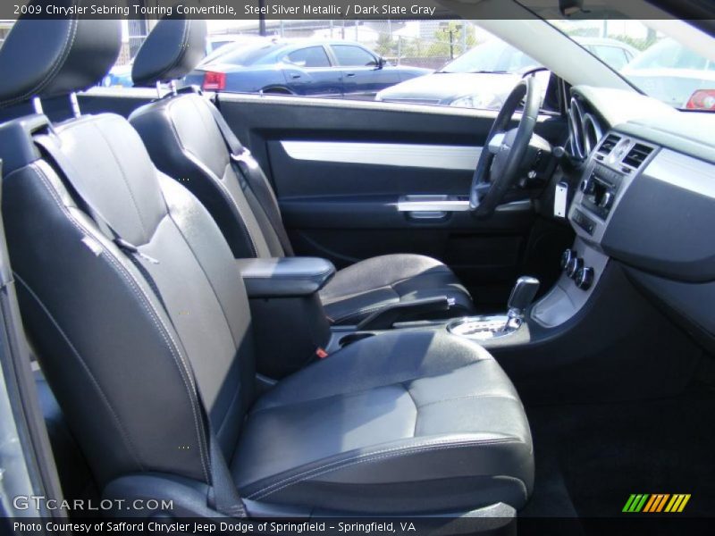 Steel Silver Metallic / Dark Slate Gray 2009 Chrysler Sebring Touring Convertible