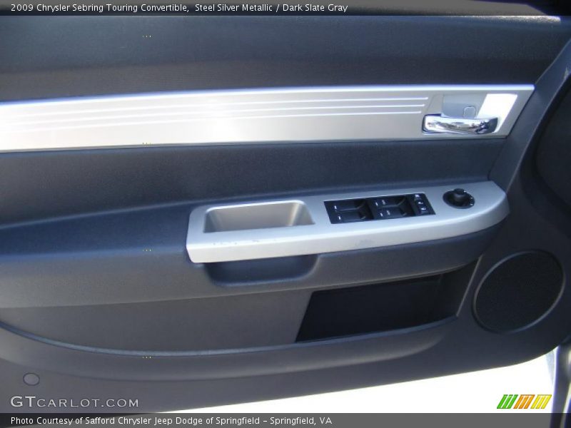Steel Silver Metallic / Dark Slate Gray 2009 Chrysler Sebring Touring Convertible