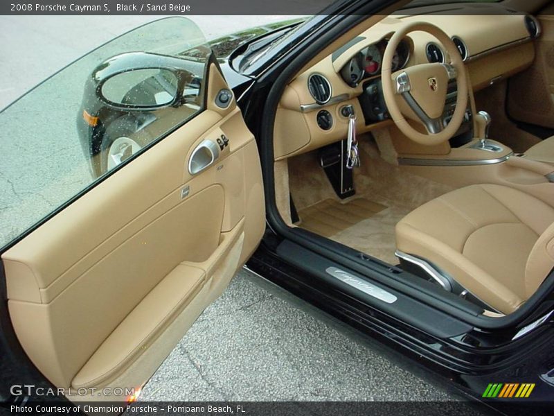 Black / Sand Beige 2008 Porsche Cayman S