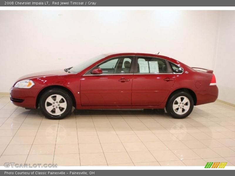 Red Jewel Tintcoat / Gray 2008 Chevrolet Impala LT