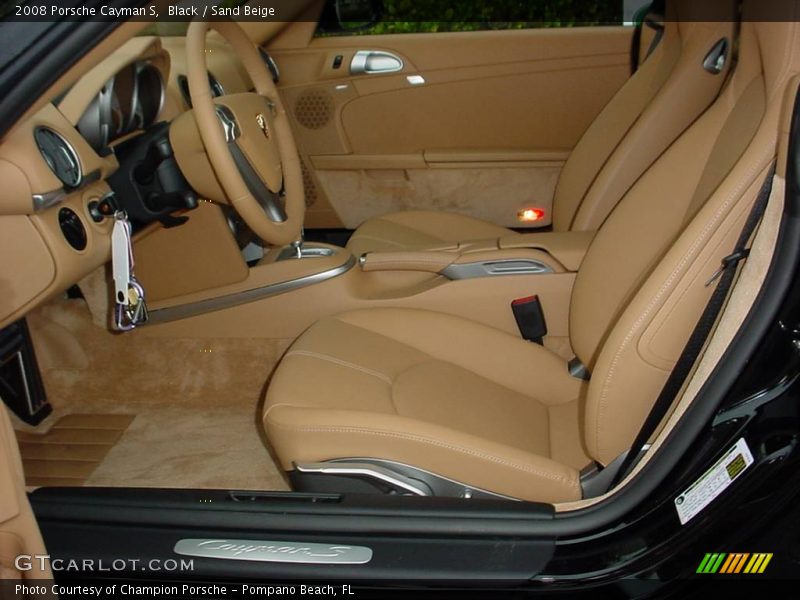 Black / Sand Beige 2008 Porsche Cayman S