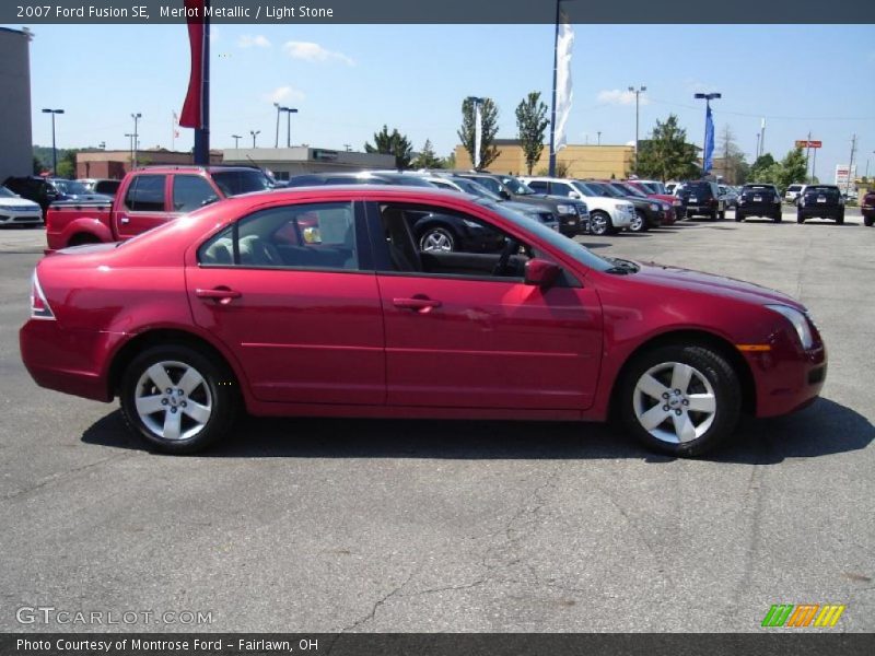 Merlot Metallic / Light Stone 2007 Ford Fusion SE