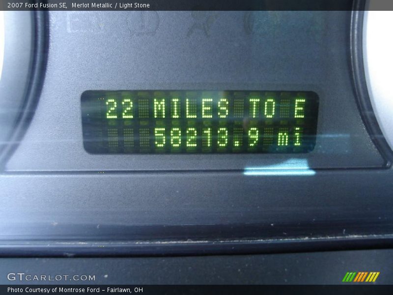 Merlot Metallic / Light Stone 2007 Ford Fusion SE