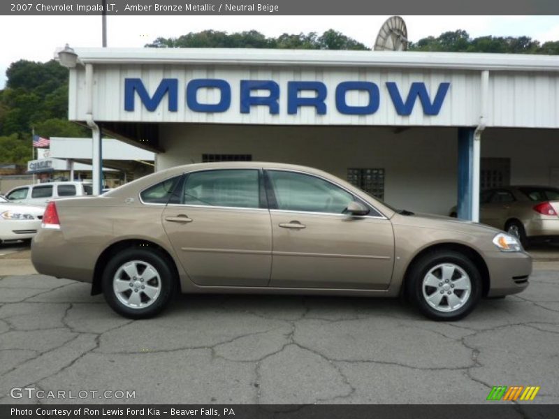 Amber Bronze Metallic / Neutral Beige 2007 Chevrolet Impala LT