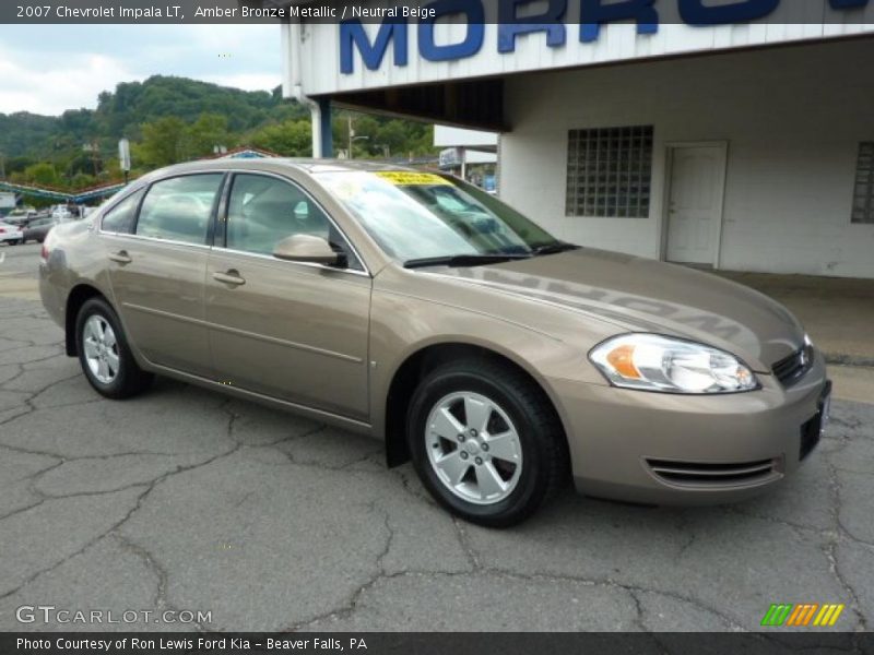 Amber Bronze Metallic / Neutral Beige 2007 Chevrolet Impala LT