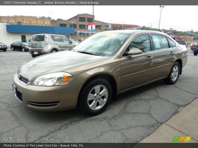 Amber Bronze Metallic / Neutral Beige 2007 Chevrolet Impala LT