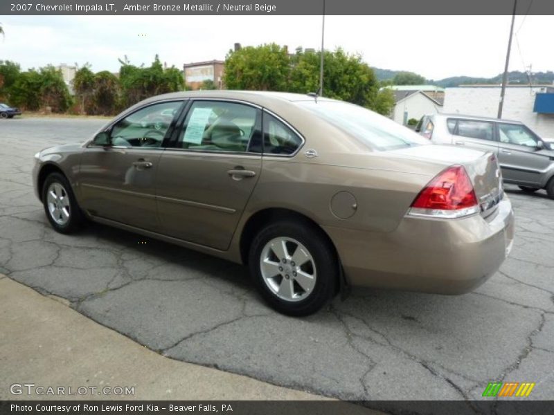 Amber Bronze Metallic / Neutral Beige 2007 Chevrolet Impala LT
