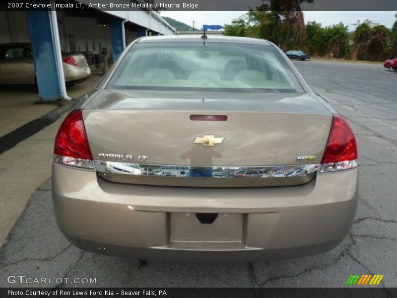 Amber Bronze Metallic / Neutral Beige 2007 Chevrolet Impala LT
