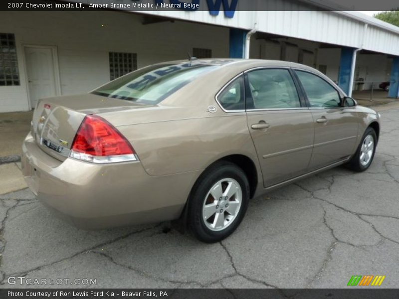 Amber Bronze Metallic / Neutral Beige 2007 Chevrolet Impala LT