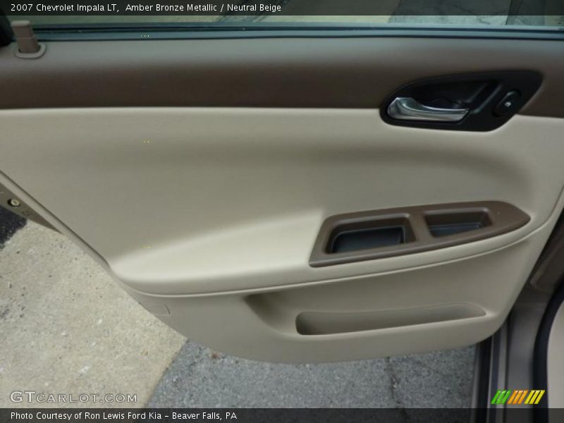 Amber Bronze Metallic / Neutral Beige 2007 Chevrolet Impala LT