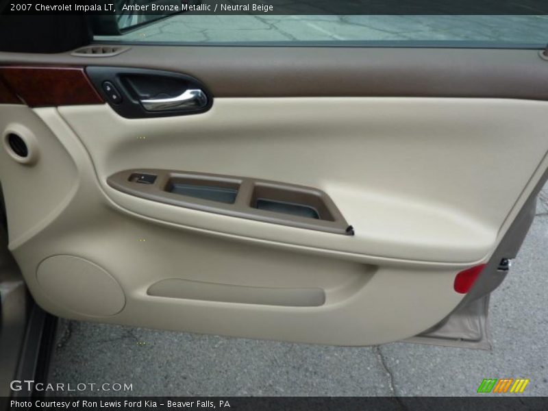 Amber Bronze Metallic / Neutral Beige 2007 Chevrolet Impala LT