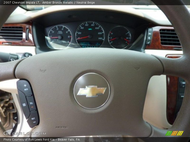 Amber Bronze Metallic / Neutral Beige 2007 Chevrolet Impala LT