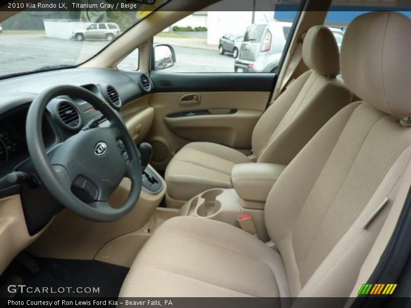 Titanium Gray / Beige 2010 Kia Rondo LX