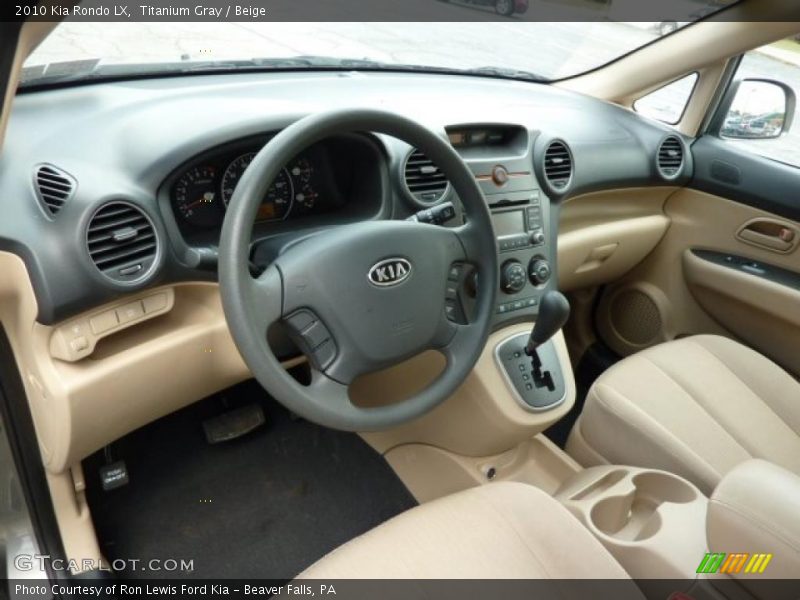 Titanium Gray / Beige 2010 Kia Rondo LX